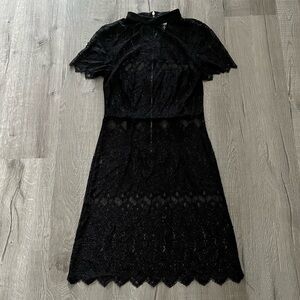 Elegant Black Lace Dress